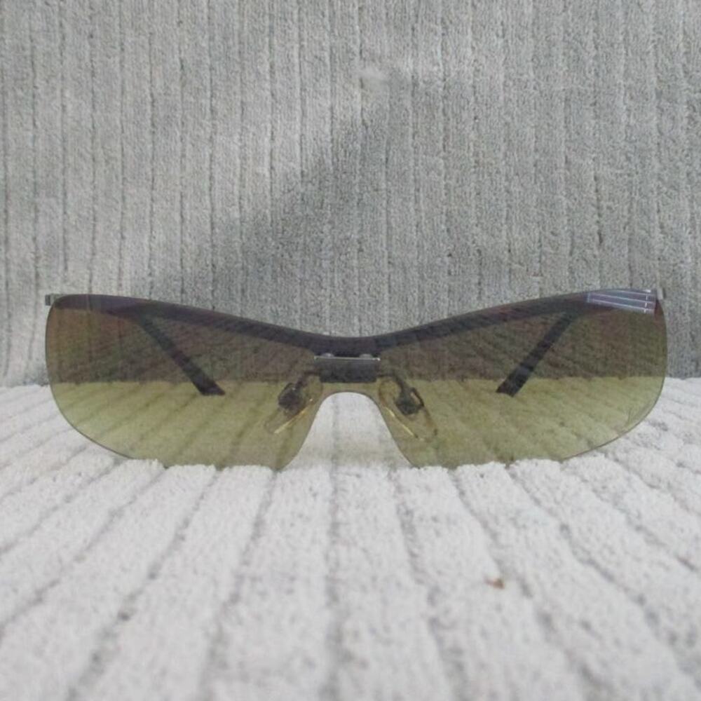 New Divine Eyewear Krista Chrome/Amber Gradient Sunglasses Women's NWT